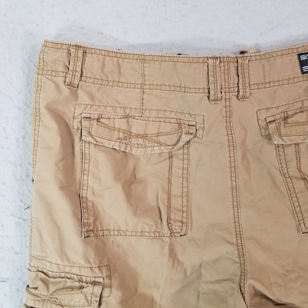 Union cargo shorts men's 38x14 Brown cotton grunge streetwear skate Seatle - Picture 8 of 14